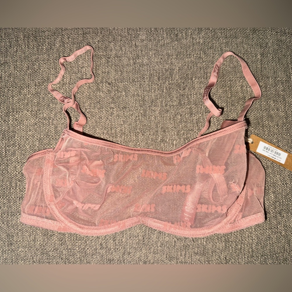 NWT Skims bra rose clay xxs